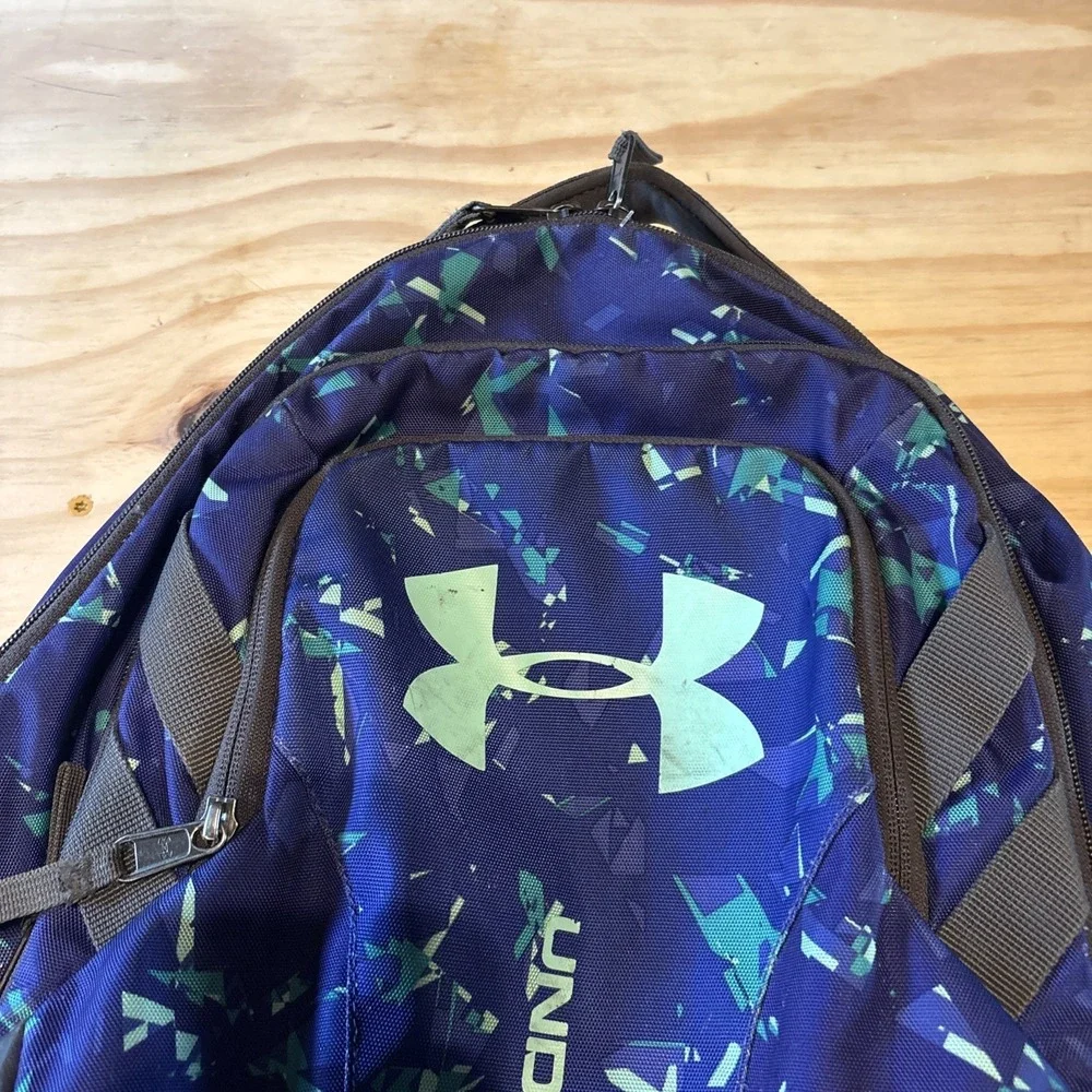 Under Armour Storm Backpack blue Purple School Sports Bag Preowned Very Good